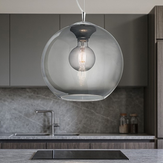 Nemo sp1 d20 fume ideal lux lampadario boccia sfera vetro