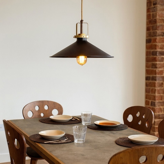 Ideal lux eris-4 sp1 lampadario da cucina rustica nera