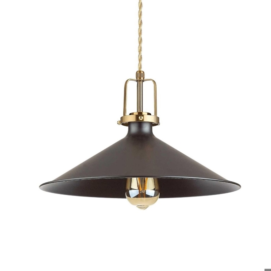 Ideal lux eris-4 sp1 lampadario da cucina rustica nera