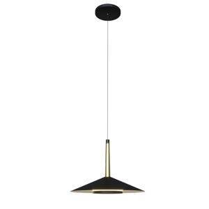 Lampadario per cucina led 8w 3000k nero oro 