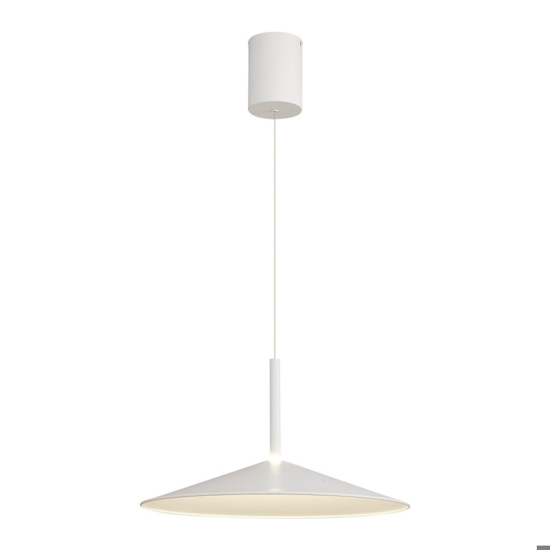 Lampadario per tavolo da cucina disco bianco led 16w 3000k moderno