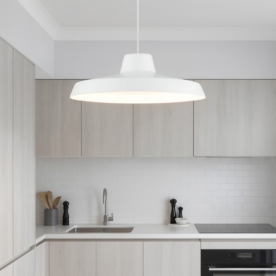 Lampadario da cucina led 3000k linea light miguel bianco