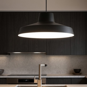 Lampadario da cucina nero miguel linea light led 3000k