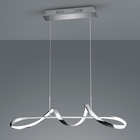 Lampadario da cucina cromato led 4000k design moderno
