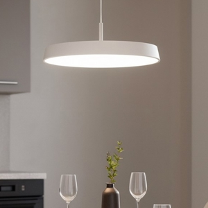 Visualizza i dettagli per Lampadario da cucina isyluce urban bianco disco led 42w dimmerabile Lampadario da cucina isyluce urban bianco disco led 42w dimmerabile