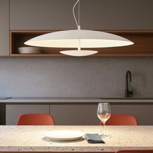 Visualizza i dettagli per Lampadario da cucina horizon linea light bianco led 34w 3000k Lampadario da cucina horizon linea light bianco led 34w 3000k
