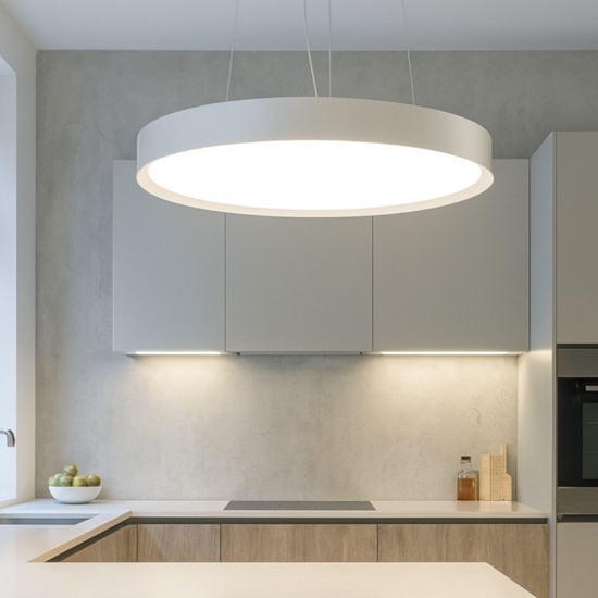 Gea luce ava lampadario cucina led 70w da 3000k a 4000k circolare