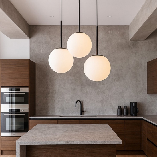 Maytoni basic form lampadario per cucina moderna 3 luci