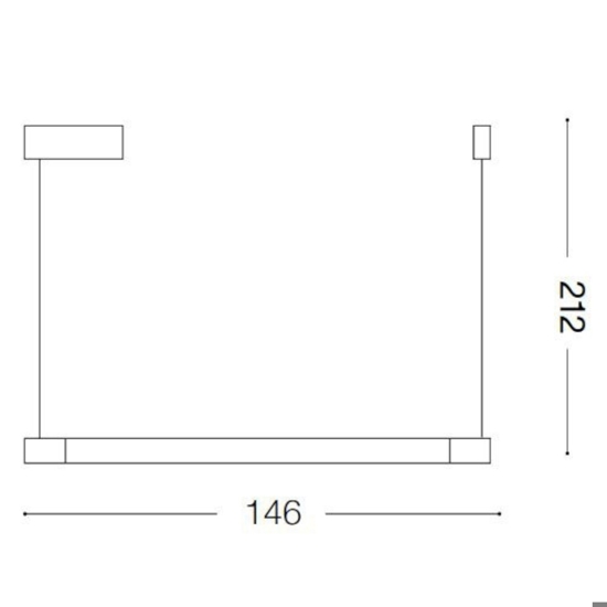 Yoko sp ideal lux lampadario per isola cucina moderna bianco led 16w 3000k
