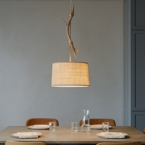 Lampadario per cucina rustica rami di legno