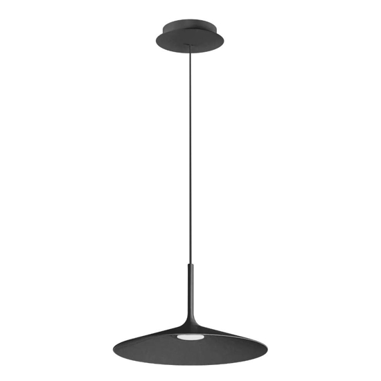 Poe plus lampadario da cucina linea light led 3000k nero