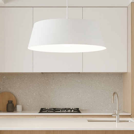 Lampadario cucina moderna bianco gea luce blanca