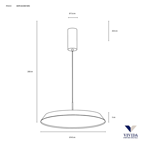 Lampadario vivida pinco sabbia da cucina moderna led 40w 3000k 4000k dimmerabile