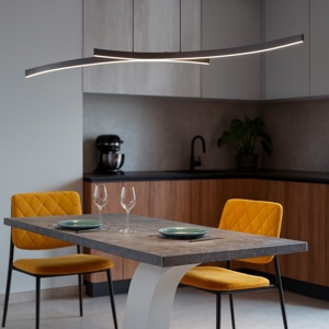Lampadario vivida hypebola nero led 30w 3000k 4000k