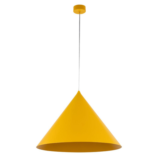 Lampadario per cucina cono giallo 50cm