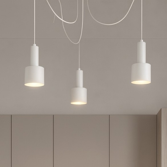 Holly sp3 ideal lux lampadario bianco da cucina