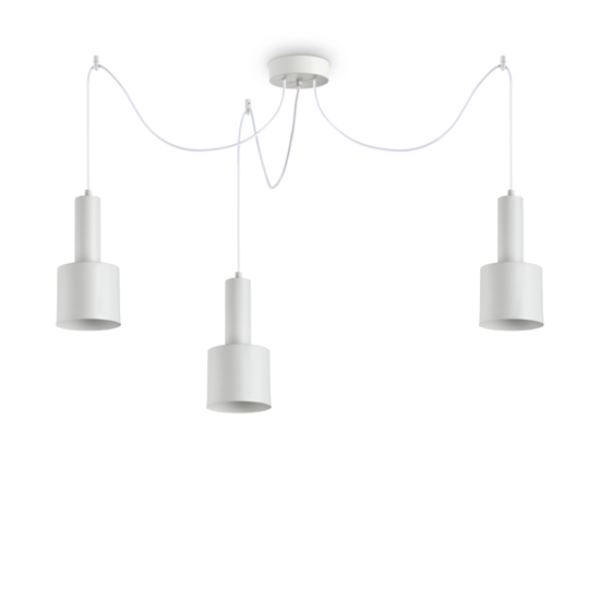 Holly sp3 ideal lux lampadario bianco da cucina