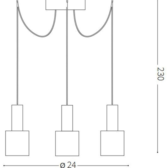 Holly sp3 ideal lux lampadario bianco da cucina