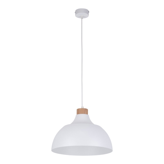 Lampadario per cucina moderna bianco a cupola 34 cm