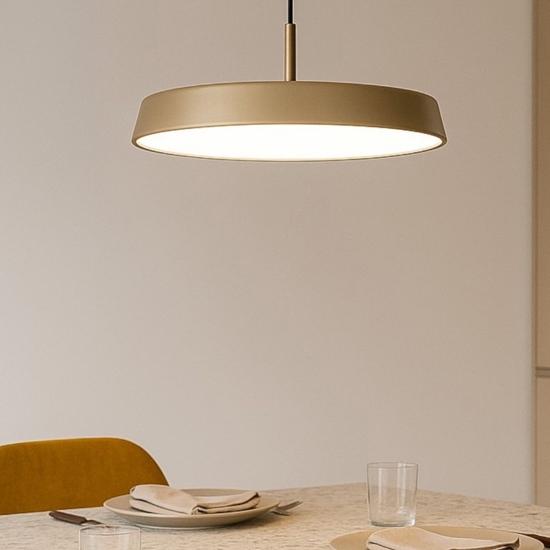 Isyluce urban lampadario da cucina sabbia led 42w 3000k 4000k dimmerabile