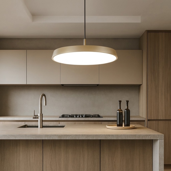 Isyluce lampadario sabbia per cucina led 39w 3000k 4000k dimmerabile