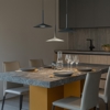 Lampadario da cucina led 19w 3000k poe p3 linea light grigio