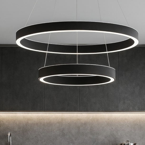 Gea luce criseide lampadario cucina led 60w 3000k design minimal