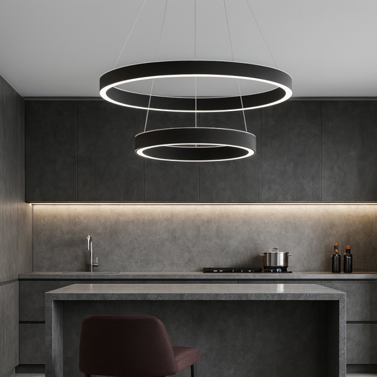 Gea luce criseide lampadario cucina led 60w 3000k design minimal
