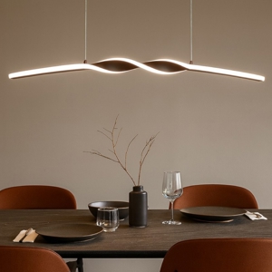 Lampadario per tavolo da cucina nero led 18w 3000k