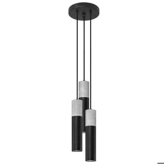 Lampadario per cucina nero cemento