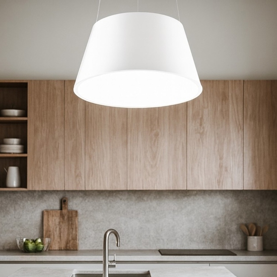 Affralux parabole diodi lampadario da cucina moderna bianco led 63w 3200k