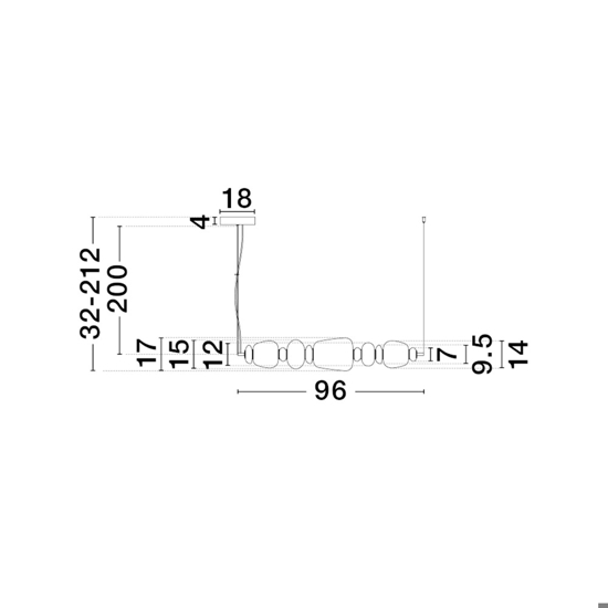Lampadario da cucina moderna dettagli in porcellana led 3000k
