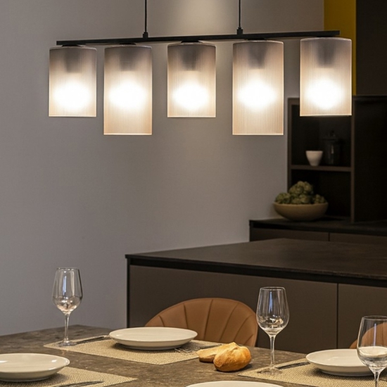 Colomera eglo lampadario da cucina con portalampada in vetro opaco