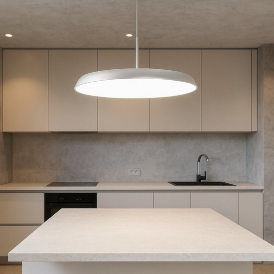 Grande lampadario vivida pinco bianco led 50w 3000k 4000k