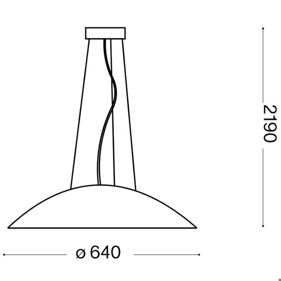 Ideal lux lena sp3 d64 lampadario da cucina doppio vetro bianco luce diffusa
