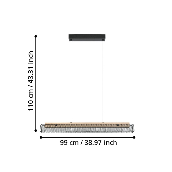 Kokomo z eglo lampadario da cucina dimmerabile led rgb da 2700k a 6500k