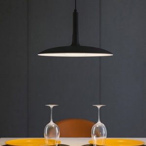 Lampadario da cucina moderna nero led 12w 3000k