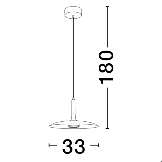 Lampadario da cucina moderna nero led 12w 3000k