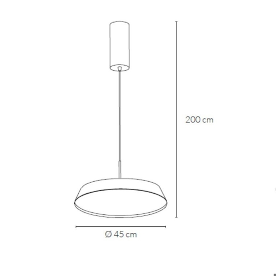 Lampadario da cucina bianco led 3000k 4000k dimmerabile vivida pinco