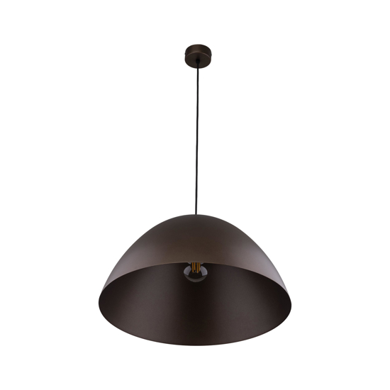 Lampadario cupola marrone 50cm per cucina
