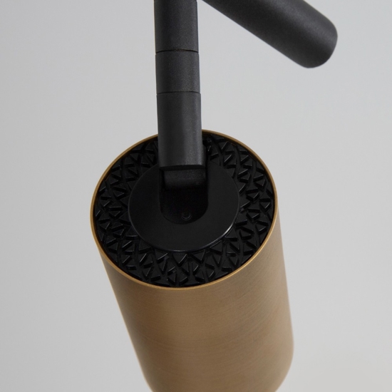 Lampadario da soffitto per cucina nero oro spot orientabili