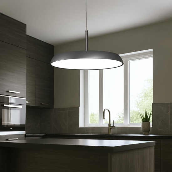 Vivida lampadario da cucina bronzo rotondo pinco led 40w 3000k 4000k dimmerabile