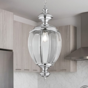Ideal lux norma sp1 lampadario per cucina cromo vetro