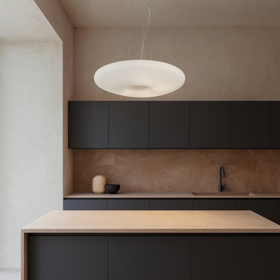 Glory sp3 d40 lampadario ideal lux per tavolo da pranzo bianco 40cm