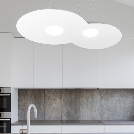 Lampadario per cucina bianco toplight cloud
