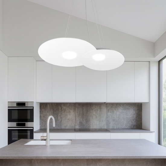Lampadario per cucina bianco toplight cloud