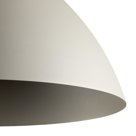 Lampadario cupola di metallo beige 50cm