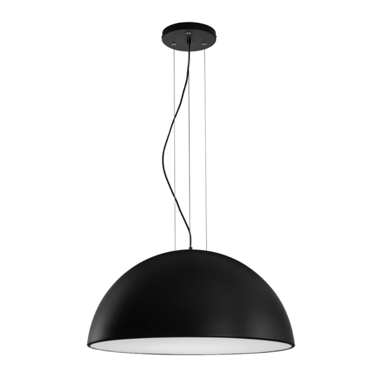 Lampadario cupola 70cm nero per cucina 