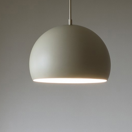 Lampadario per tavolo da cucina a cupola beige 27 cm cavi regolabili