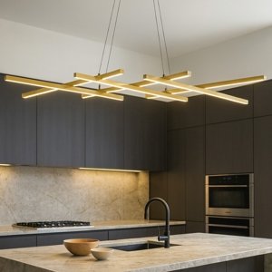 Maytoni halo lampadario per cucina led 2600k a 3500k